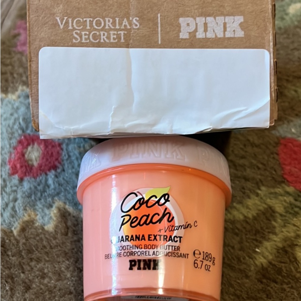 NEW VS PINK COCO PEACH 🍑 BODY BUTTER